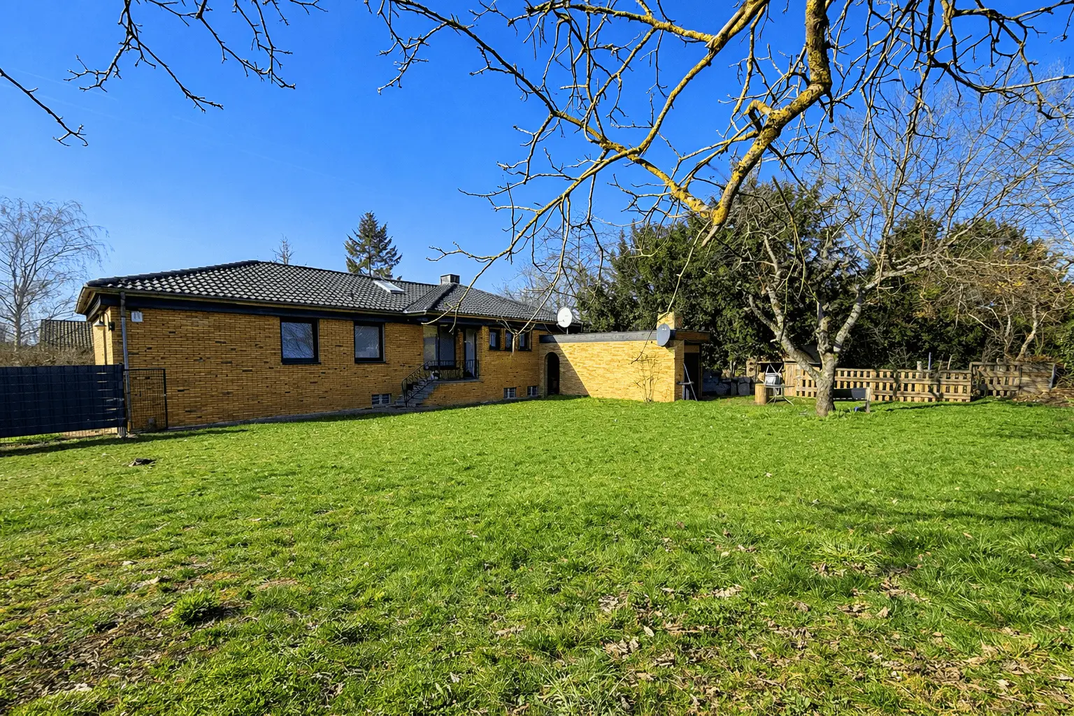 Garten Blick zum Haus