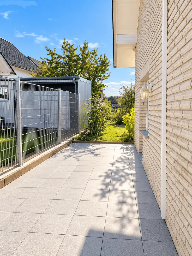Seitlicher Zugang zum Garten
