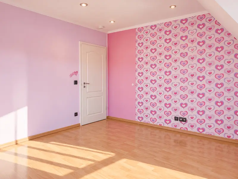 Schlafzimmer aus weiterer Perspektive
